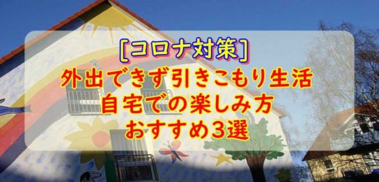 コロナ対策自宅で楽しむ方法厳選３つ