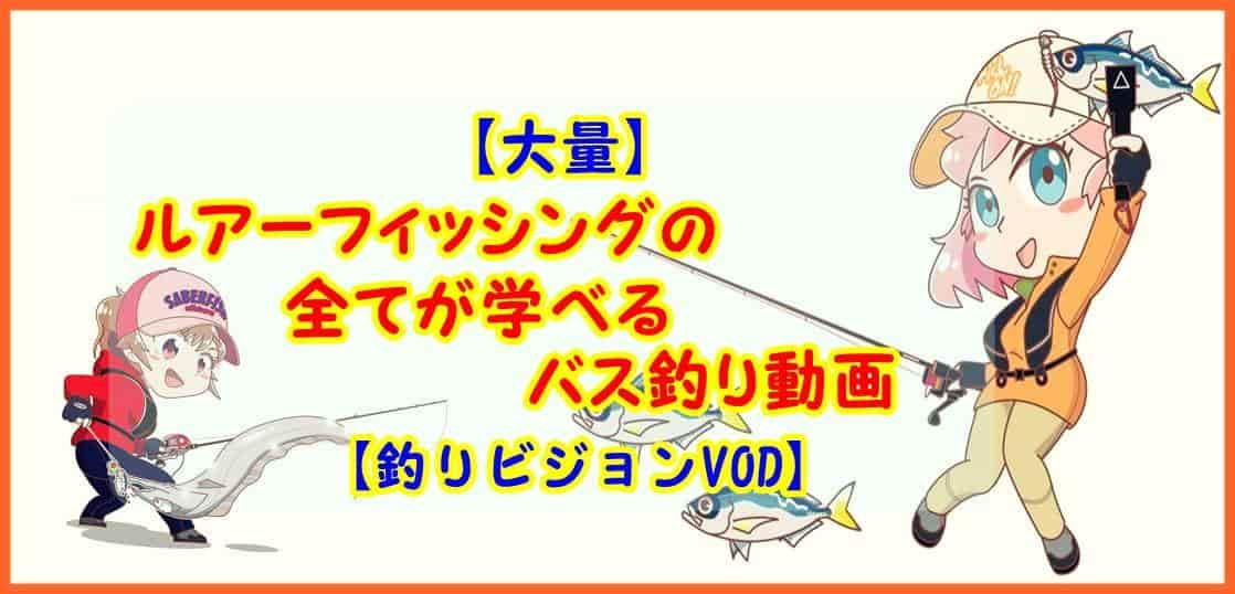 大量 ルアーフィッシングのすべてが学べるバス釣り動画 釣りビジョンVOD