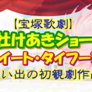 【宝塚歌劇】杜けあきショー『スイート・タイフーン』思い出の初観劇作品