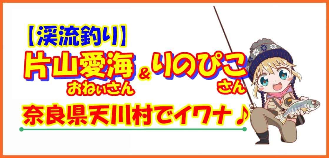 【渓流釣り】片山愛海おねぃさん＆りのぴこさん 奈良県天川村でイワナ♪